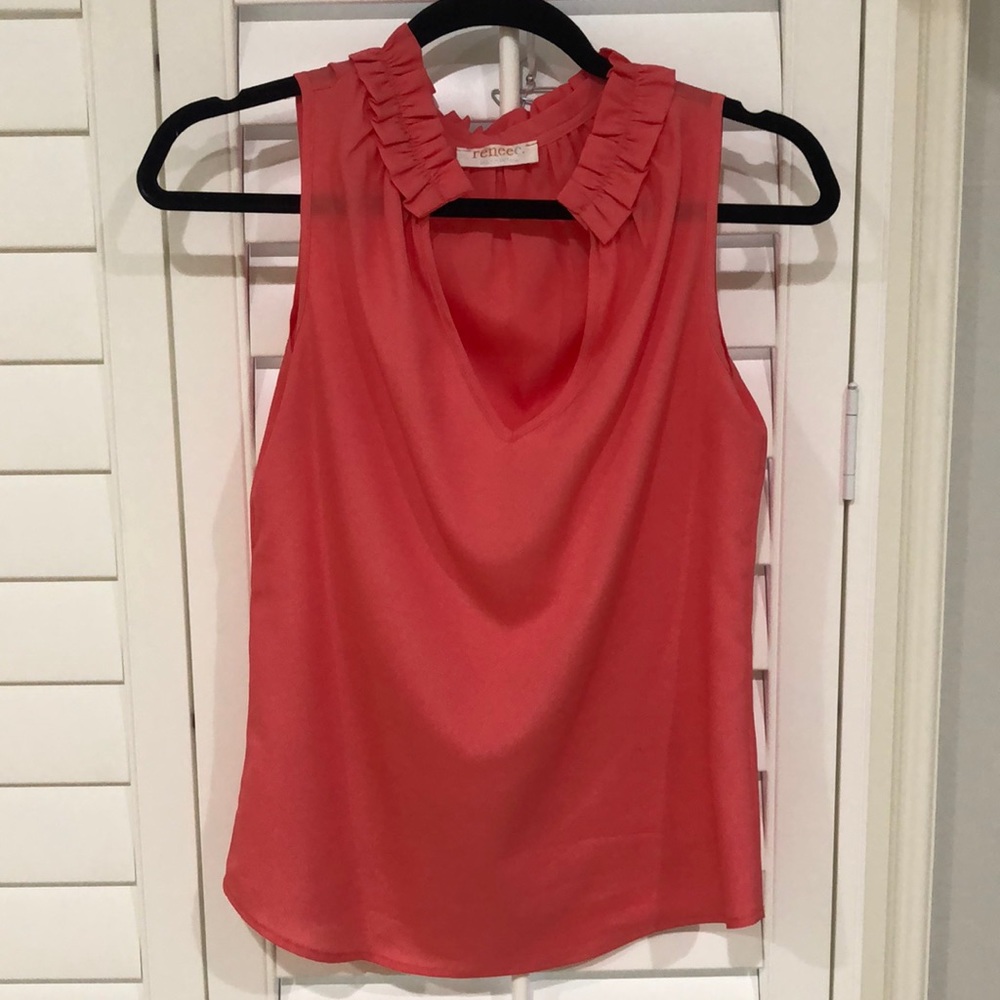 Coral blouse